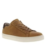 JACK & JONES Homme Jfwcorey Leather Noos Basket, Talon Cappucino détail Cognac, 42 EU