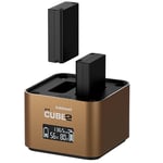 Hähnel ProCube 2 Twin Charger -tuplalaturi, Olympus