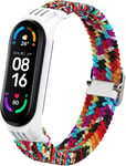 Bracelet Compatible Pour Xiaomi Mi Band 6/Mi Band 5/Mi Band 4/Mi Band 3/Amazfit Band 5,Élastique Ajustable Tressée Sport Bracelet Pour Xiaomi Mi Smart Band 6/5/4/3