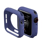 Boîtier de Montre Souple en TPU Souple de 40 mm Compatible avec Apple Watch Series 4/5/6/SE, Protection complète, résistant aux Rayures, Coque de Protection Ultra Fine en TPU pour iWatch, Bleu foncé
