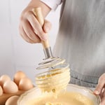 Wood Handle Spiral Egg Beater Hand-held Egg Mixer Spring Egg Whisk  Flour