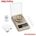 HIGHKAS Jewelry Electronic Scale 0.001G Precision Digital Jewelry Scale 50G/100G USB Powered Electronic Weighing Scales LCD Mini Lab Balance-_C 1125 (Color : E)