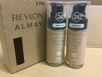 2 X Revlon Colorstay Makeup Foundation, Normal To Dry Skin YOU CHOOSE COLOR NEW