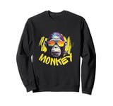 Angry Monkey King Gorilla Face Funny Graphic Men Women Kids Sweatshirt