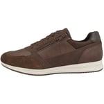 Geox Garçon Avery Racine Accueil Homme Baskets-Mode-h, Cognac, 40 EU