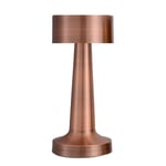 Modern Led Bordslampa USB Uppladdningsbar Lampa Dimbar Bar Nattlampa Sladdlös Bronze