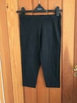 french connection 2 pack charcoal black cropped leggings size 10 bnwt