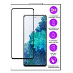 Samsung Galaxy A72 / A72 5G -5D helskärm Härdat Glas - Svart Ram Transparent