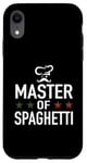 Coque pour iPhone XR Master of Spaghetti Carbonara – Chapeau de chef de cuisine amusant Italie