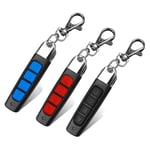 3 PièCes Universel 4 Boutons CléS Ouvre-Porte de Garage Duplicateur de TéLéCommande Nouvelle TéLéCommande de Porte de Garage 433MHZ