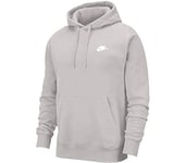 Nike M NSW Club Hoodie PO BB Sweat-Shirt Homme Vast Grey/Vast Grey/(White) FR : XS (Taille Fabricant : XS)