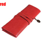 Pen Pencil Case Pouch Purse Bag Make Up Red