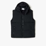 Lacoste Mens Water-Repellent Puffed Vest in Black material_polyester - Size Small