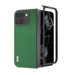 COQUE pour Google Pixel 9 Pro Fold étui de téléphone, Rabat Pliant véritable derm minono Google Pixel 9 Pro Fold étui de téléphone (Vert)