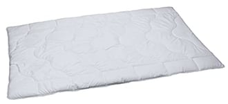 Schlafkult® Sommeil Kultpiercing A1001 Toute l'année de lit Single runpotec Perfect Micro Plaid Microfibre, Microfibre, Blanc, 220 x 155 x 4.5 cm