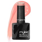 Mylee Gel Nail Polish 10ml [Peach perfect] UV/LED Soak-Off Nail Art Manicure Pedicure for Professional, Salon & Home Use [Yellow/Orange Range] - Long Lasting & Easy to Apply