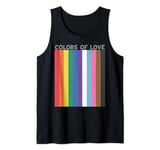 Colors Of Love LGBTQ Rainbow Flag Gay Pride Tank Top