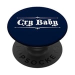 Design gothique original CRY BABY PopSockets PopGrip Adhésif