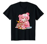 Youth Gloomy Bear Naughty Grizzly Junk Food Feast Anime Kids T-Shirt