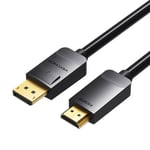 Displayport To Hdmi Cable 3m Vention Hadbi (black)