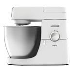 Kenwood Stand Mixer for Baking, Stylish Food Mixer, with K-beater, Dough Hook, Whisk and 6.7L Bowl, 1200W, KVL4100W, White