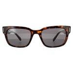 Ray-Ban Square Mens Havana On Transparent Brown Dark Grey Plastic Sunglasses Jeffrey RB2190 - One Size