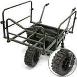 NGT STAKA FISHING BARROW CARP FISHING BARROW TROLLEY LARGE TERRAIN WHEEL