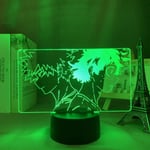 3D LED-lampa Nattlampa för Barn Deku Bakugo Katsuki LED Nattlampa Anime My Hero Academia för Barn Sovrumsdekoration Bakugo Katsuki 3D Lampa Födelsedagspresent