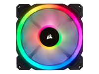 CORSAIR LL Series LL140 RGB Dual Light Loop - Ventilateur châssis - 140 mm - blanc, bleu, jaune, rouge, vert, orange, violet