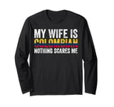 Proud Husband of Colombian Wife Humor and Pride Vintage Long Sleeve T-Shirt