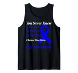 Irritable Bowel Syndrome IBS Awareness Blue Ribbon Support Tank Top