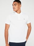 Gant Regular Fit Shield Short Sleeve Pique Polo Shirt-White