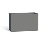 Jardinière Flowerpot En Résine Rectangulaire 80x35 Cm Gris