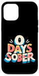 Coque pour iPhone 12/12 Pro 0 Days Sober Humour sur les beuveries en soirée |-----