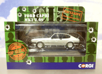 CORGI 1/43 BODIES 1979 FORD CAPRI MK3 3.0S IN SILVER (THE PROFESSIONALS) CP10801