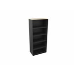 Etagère de bureau H 180 cm Métis Blanc perle, aluminium ou anthracite RANGEMENT PRO : armoire sans porte A/H180 DL80xP47/coloris anthracite/ft erable