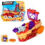 PIRATIX ADVENTURE WORLD Sea Crusher - Bateau Pirate en Forme de Crabe - Comprend 1 Bateau Pirate, 1 piratix Exclusif, 1 trésor Exclusif, 1 Accessoire, 1 Canon et 1 Projectile