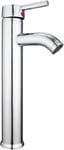 Hapilife Basin Taps 10 Years Warrany Tall Single Lever Chrome Brass Bathroom Si