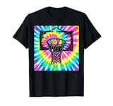 Basketball Tie Dye Color Splash Hoop Net Basketball Colorful T-Shirt