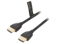 Cable HDMI 2.0 prise male des deux cotes UHD 4K 3D 3m - Noir