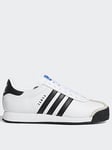 adidas Originals Mens Samoa Trainers - Black/White, White, Size 9, Men