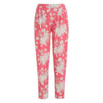 Damella Flower Cotton Pyjama Pants Rosa Mønster bomull Small Dame