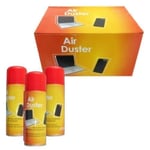 6 x 200ml Compressed Air Duster Cleaner Can Canned Laptop Keyboard Mouse Phones 