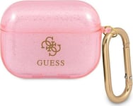 Guess Skyddsfodral Guapucg4gp Glitter Collection För Airpods Pro, Rosa