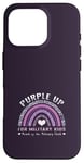 Coque pour iPhone 16 Pro Purple Up for Military Kids Mois de l'enfant militaire