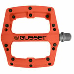 Gusset Components Bicycle Cycle Bike Slim Jim Nylon Pedals Orange - 9/16 Inch