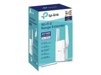 TP-LINK AX1500 Wi-Fi 6 Range Extender Broadcom 1.5GHz Tri-Core CPU Wall Plugged 2 ulkoista antennia