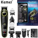 Electric Hair Clipper kauneussarja ammattikäyttöön Hiustenleikkuri Monitoiminen partatrimmeri miesten sähkökäyttöiseen parranajokoneeseen Clipper KM696 Kangasparranajokoneet