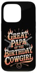 iPhone 13 Pro Great Papa Western Birthday Great Papa Birthday Cowgirl Case