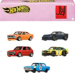 Hot Wheels Culture Automobile Japon 4 Coffret de 5 Voitures en métal Premium à l’échelle 1/64 dans Une boîte de Rangement et d’Exposition empilable de Collection, HRW84